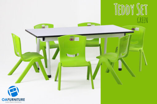 ชุดโต๊ะ เก้าอี้เด็ก Teddy Set_ฺGreen