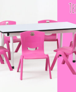 ชุดโต๊ะ เก้าอี้เด็ก Teddy Set_pink